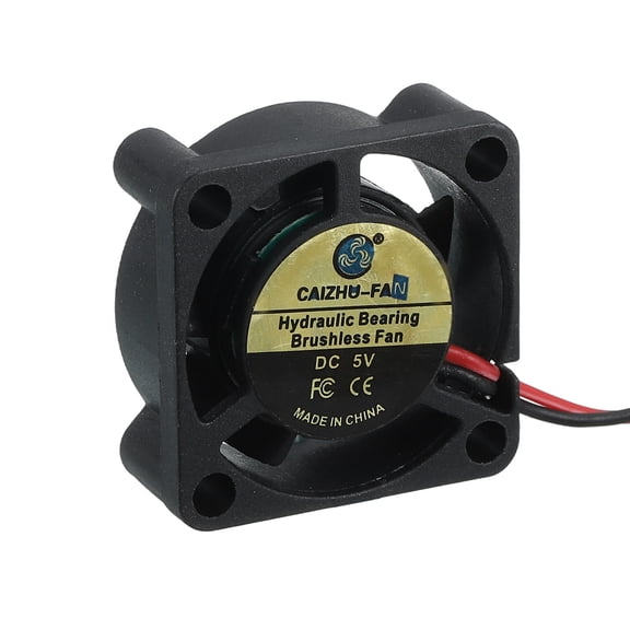 Uxcell 3D Printer 2510 Cooling Fan, 5V 4000RPM 25 x 25 x 10 mm Hydraulic Bearing XH2.54 Extruder Cooling Fan with 30cm Cable 2 Pin Terminal for 3D Printer
