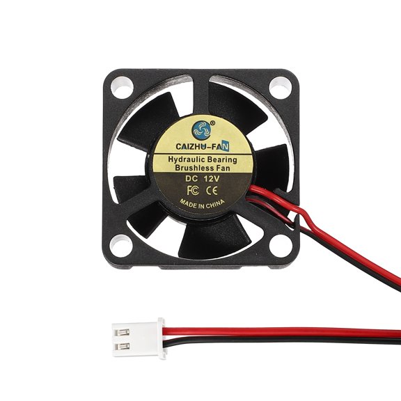 Uxcell 3D Printer Cooling Fan, 12V 3010 Extruder Hot End Cooling Fan Replacement 7450RPM with 2.54mm Locking Terminals for 3D Printer Computer CPU Heatsink, 30x30x10mm, Black