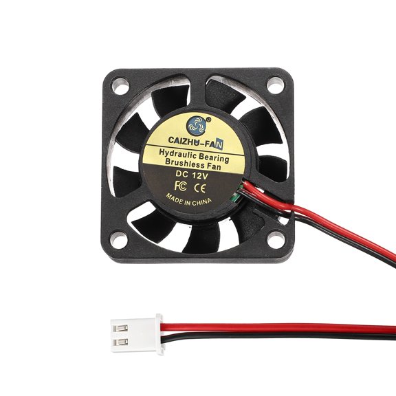 Uxcell 3D Printer Cooling Fan, 12V 4010 Extruder Hot End Cooling Fan Replacement 8000RPM with 2.54mm Locking Terminals for 3D Printer Computer CPU Heatsink, 40x40x10mm, Black
