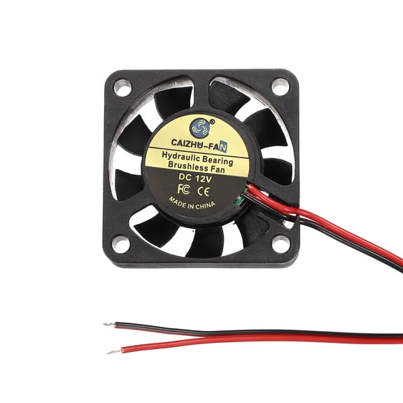 Uxcell 3D Printer Cooling Fan, 12V 4010 Extruder Hot End Cooling Fan Replacement 8000RPM with Pre-Stripped Wire Tips for 3D Printer Computer CPU Heatsink, 40x40x10mm, Black