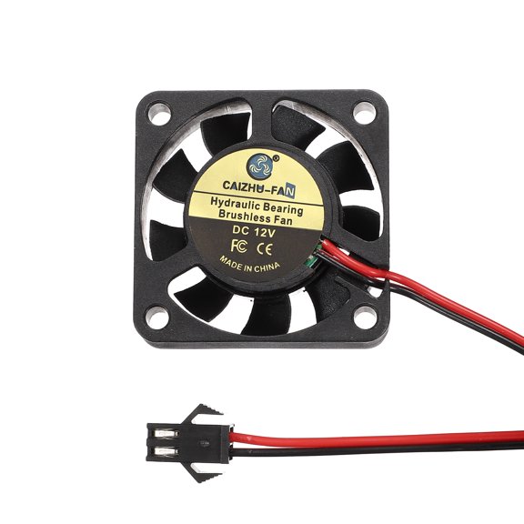 Uxcell 3D Printer Cooling Fan, 12V 4010 Extruder Hot End Cooling Fan Replacement 8000RPM with SM Positive Terminal for 3D Printer Computer CPU Heatsink, 40x40x10mm, Black