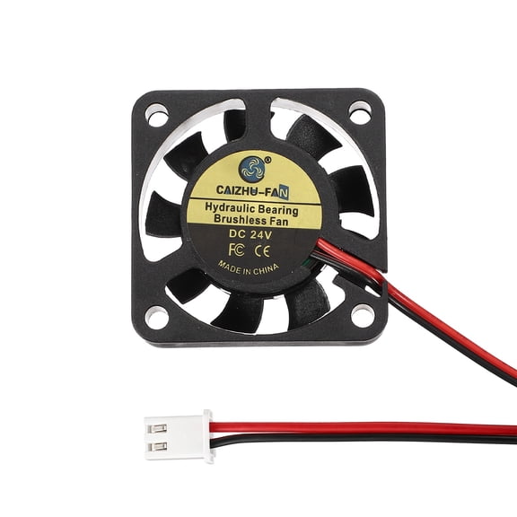 Uxcell 3D Printer Cooling Fan, 24V 4010 Extruder Hot End Cooling Fan Replacement 8000RPM with 2.54mm Locking Terminals for 3D Printer Computer CPU Heatsink, 40x40x10mm, Black