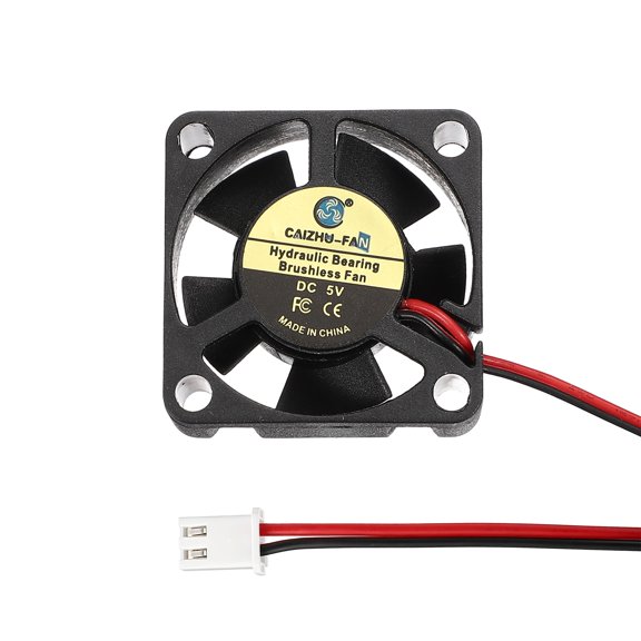 Uxcell 3D Printer Cooling Fan, 5V 3010 Extruder Hot End Cooling Fan Replacement 8000RPM with 2.54mm Locking Terminals for 3D Printer Computer CPU Heatsink, 30x30x10mm, Black