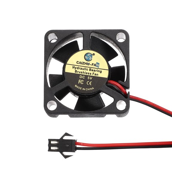 Uxcell 3D Printer Cooling Fan, 5V 3010 Extruder Hot End Cooling Fan Replacement 8000RPM with SM Positive Terminal for 3D Printer Computer CPU Heatsink, 30x30x10mm, Black