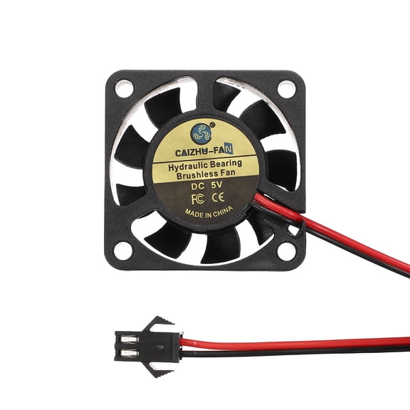 Uxcell 3D Printer Cooling Fan, 5V 4010 Extruder Hot End Cooling Fan Replacement 8000RPM with SM Positive Terminal for 3D Printer Computer CPU Heatsink, 40x40x10mm, Black