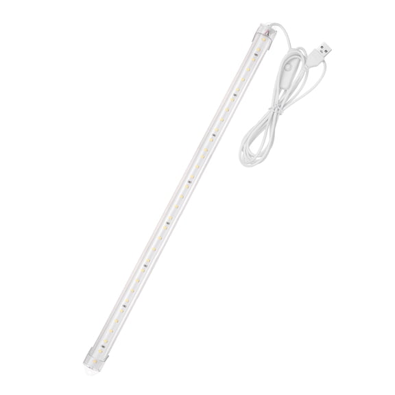 Uxcell 3D Printer LED Light Strip, 5V Under Cabinet Lighting Strip 400mm/ 16" USB LED Bar for Enhanced 3D Printing Lighting, Workbench, Indoor Use(Transparent Cover, Natural White Light)