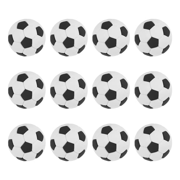 Uxcell 3D Sports Balls Erasers, 12 Pcs Small Fun Football Pencil Erasers Take Apart for Classroom Prizes Reward Party Favors Gifts Bag Stuffer, Black
