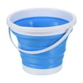 thumbnail image 1 of Uxcell 10L Collapsible Bucket, Portable Folding Beach Bucket for Camping Fishing, Blue, 1 of 6