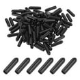 thumbnail image 1 of Uxcell 3MM Vinyl Rubber End Caps, 100 Pack Round Bolt Screw Covers Caps for Metal Tubing Bolts, Black, 1 of 7