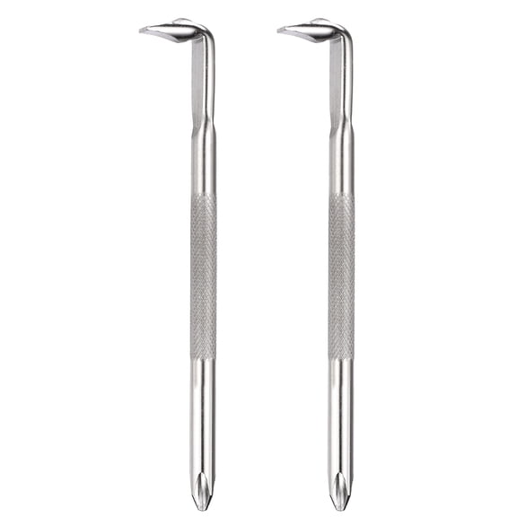 Uxcell 3PCS Offset Screwdriver Set T10/T15 T20/T25 T27/T30 Torx Head Right Angle 90 Degree Screw Driver Double Ended Z-type Hand Tool for Repair, Silver