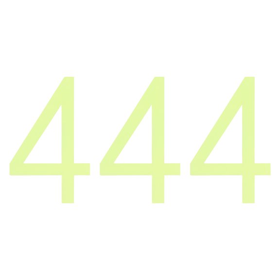 Uxcell 3Pack 3" Glow in the Dark Numbers Sticker Wall Ceiling Decor Number "4"