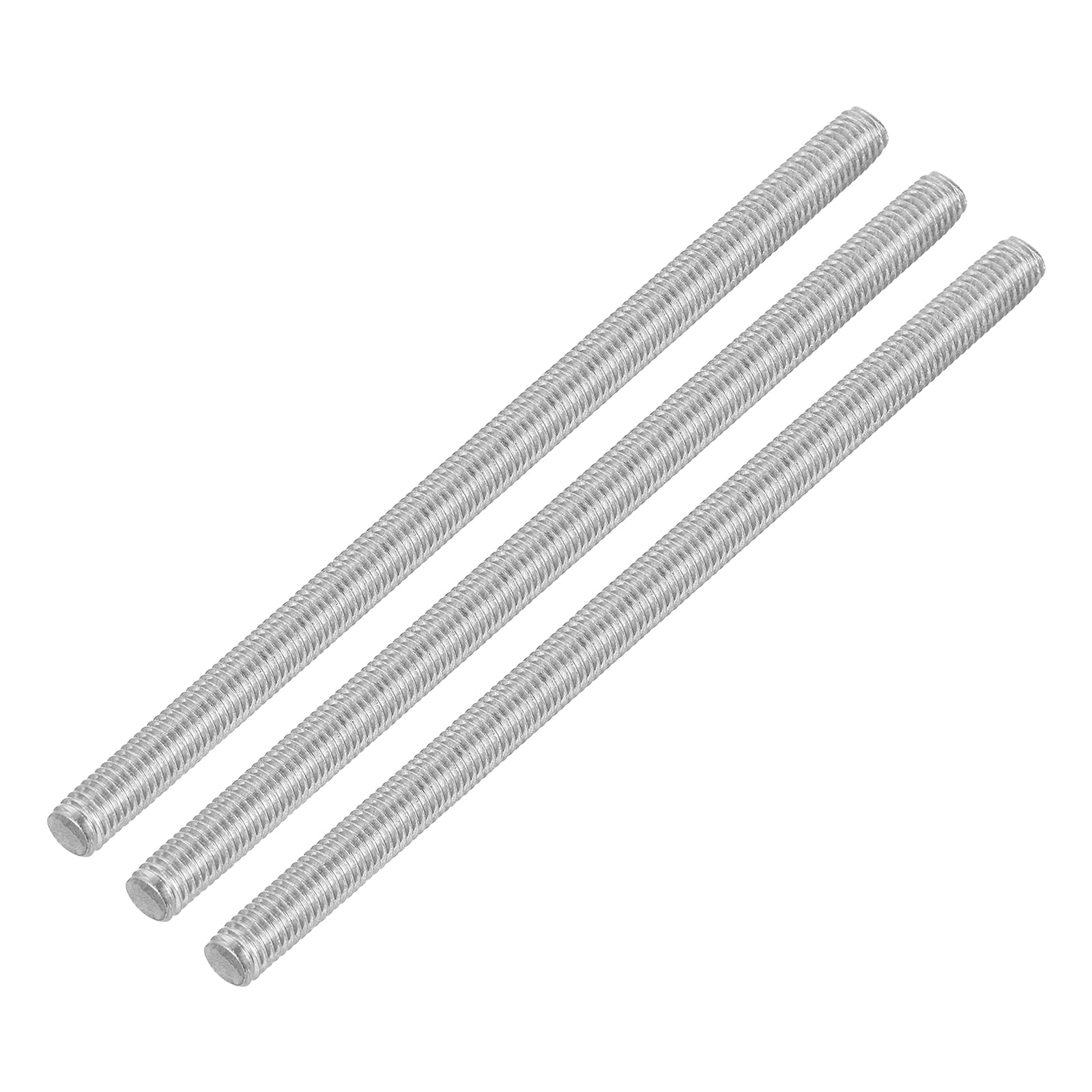 Uxcell 3Pack M5 x 100mm 0.8mm Pitch 304 Stainless Steel Fully Threaded ...