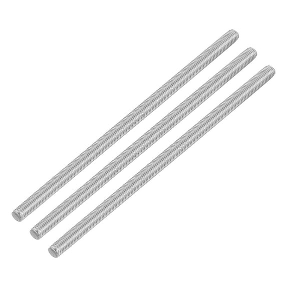 Uxcell 3Pack M5 x 120mm 0.8mm Pitch 304 Stainless Steel Fully Threaded Rod Bar Studs