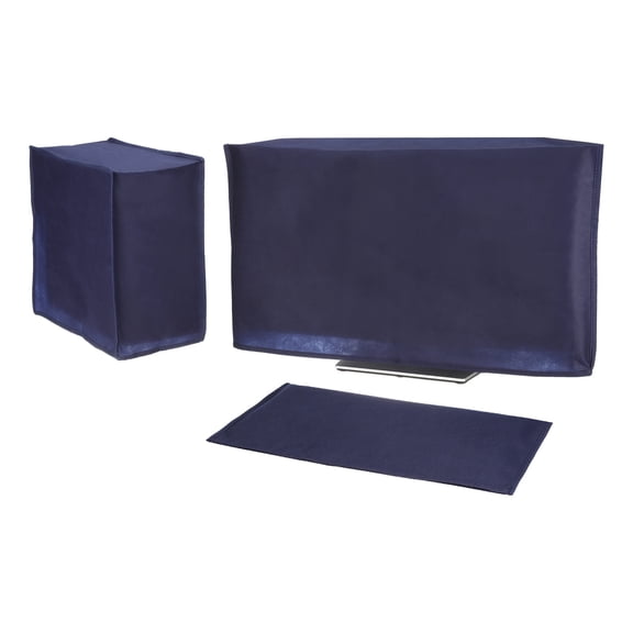 Uxcell 3Pcs 17" Computer Dust Cover Set of Monitor Keyboard Computer Host
