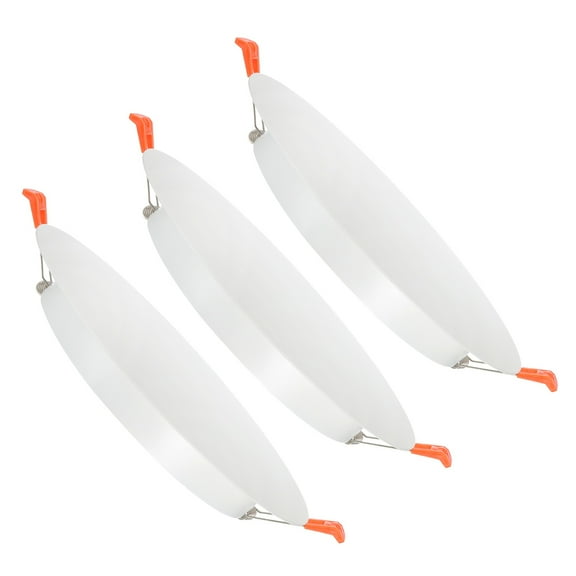 Uxcell 3Pcs 210mm/8.3" Diameter Metal Ceiling Hole Cover Plate, Downlight Hole Trim Wall Mount Decorative Cap Access Panel for 6.3-7.9inch Round Ceiling and Wall Openings, Matte White