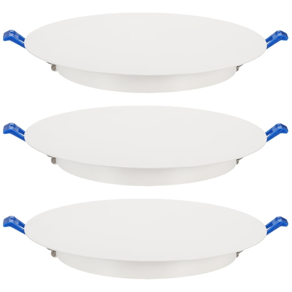 Uxcell 3Pcs 210mm/8.3" Round Ceiling Cover Plate, Downlight Hole Speaker Wall Hole Spring-Lock Decorative Steel Trim Cap Access Panel for 6.3-7.9" Ceiling or Drywall Openings, Matte White