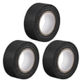 thumbnail image 1 of Uxcell 3Pcs 25mm 1 inch Wide 20m 21 Yards Masking Tape Painters Tape Rolls Black, 1 of 5