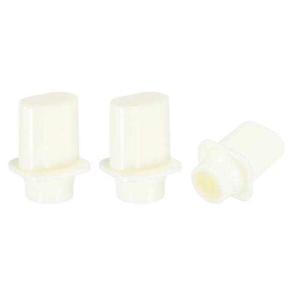 Uxcell 3Pcs 3 Way 5 Way Guitar Toggle Switch Tip, Plastic Cross-Slot Push-in Toggle Pickup Switch Knob Tip for SQ ST TL Electric Guitar Replacement Parts, Beige