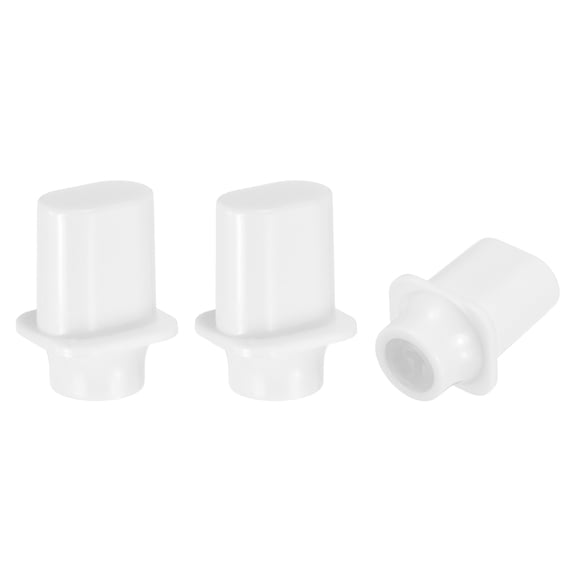 Uxcell 3Pcs 3 Way 5 Way Guitar Toggle Switch Tip, Plastic Cross-Slot Push-in Toggle Pickup Switch Knob Tip for SQ ST TL Electric Guitar Replacement Parts, White