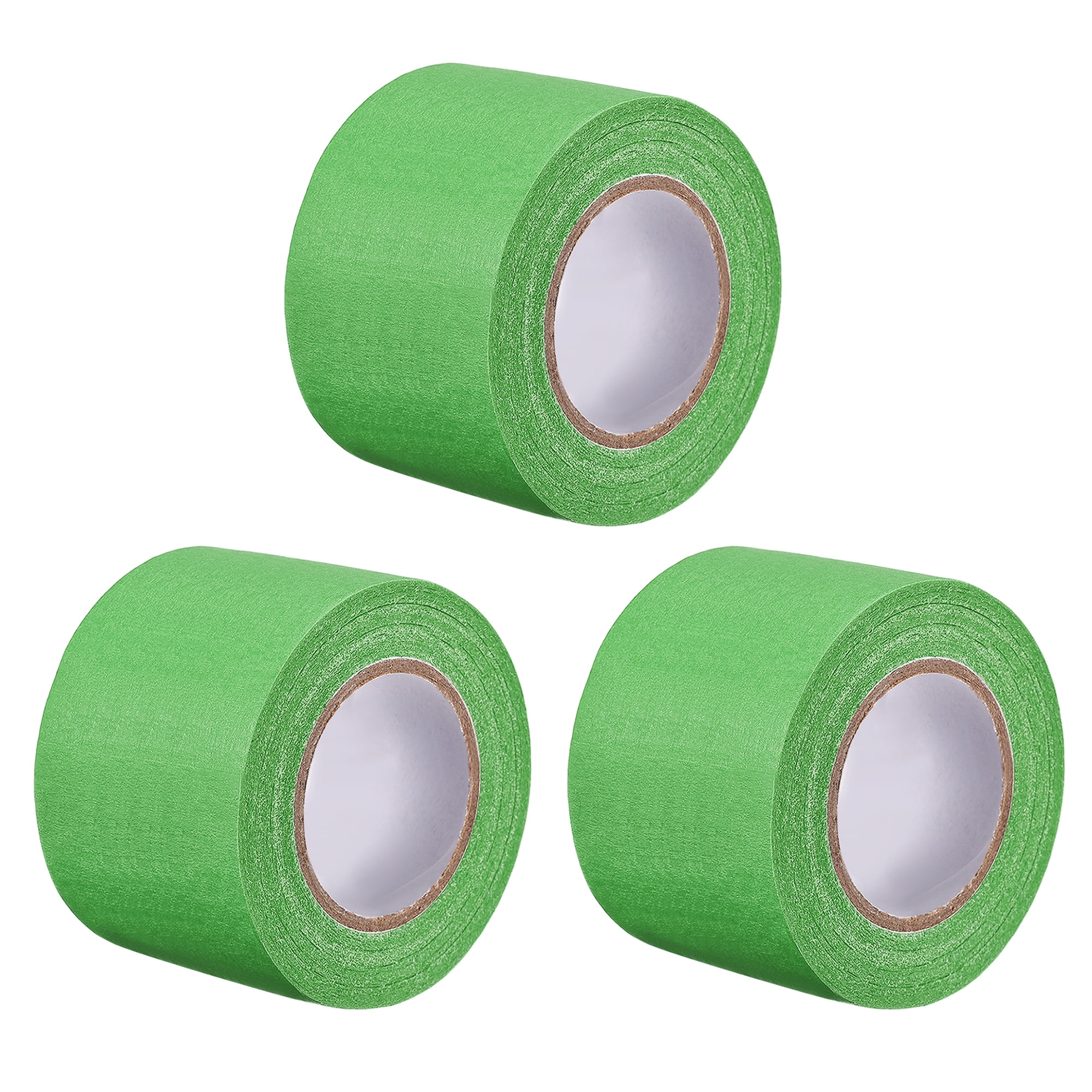 Uxcell 3pcs 30mm 1.2 inch Wide 20m 21 Yards Masking Tape Painters Tape Rolls Light Green, Size: 30mm x 20M, Red