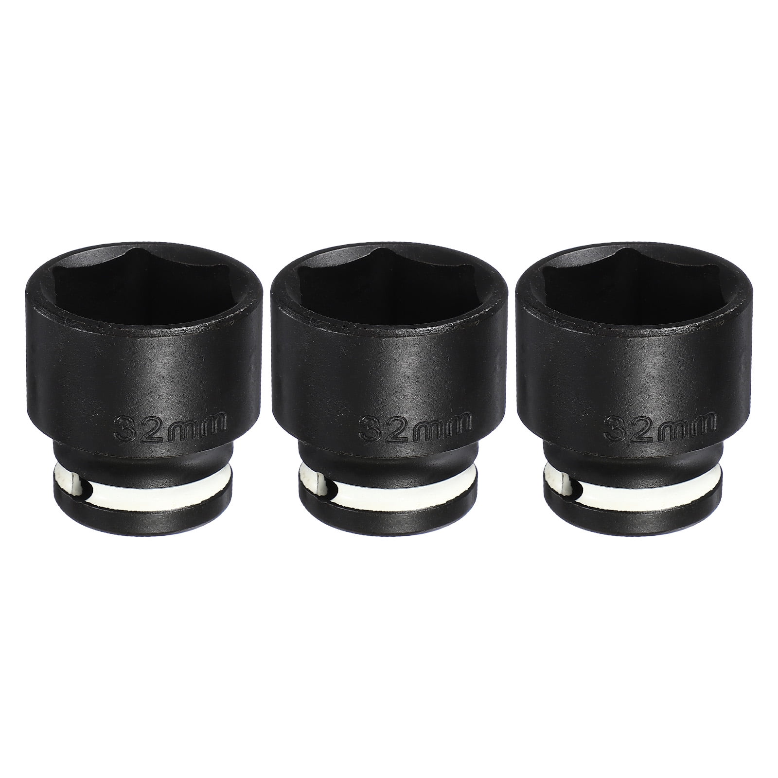 Uxcell 3Pcs 6 Point Shallow Impact Socket 1/2