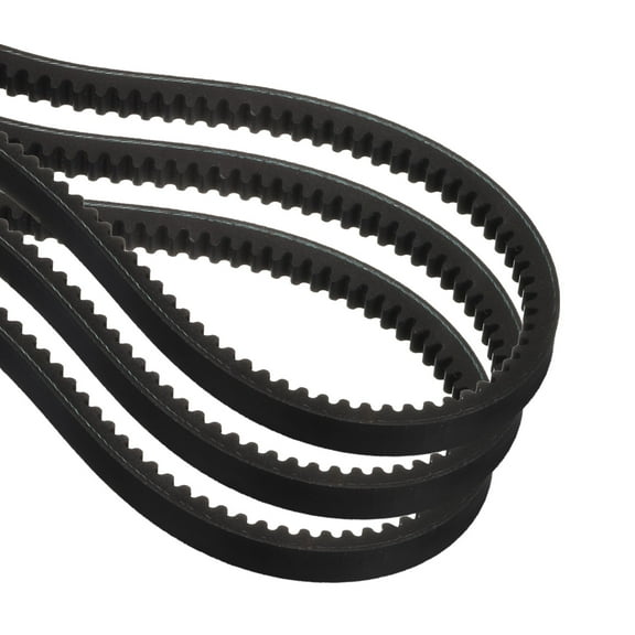 Uxcell 3Pcs AX45 Rubber V-Belt, Cogged Industrial V Belt 45" Inside Circumference