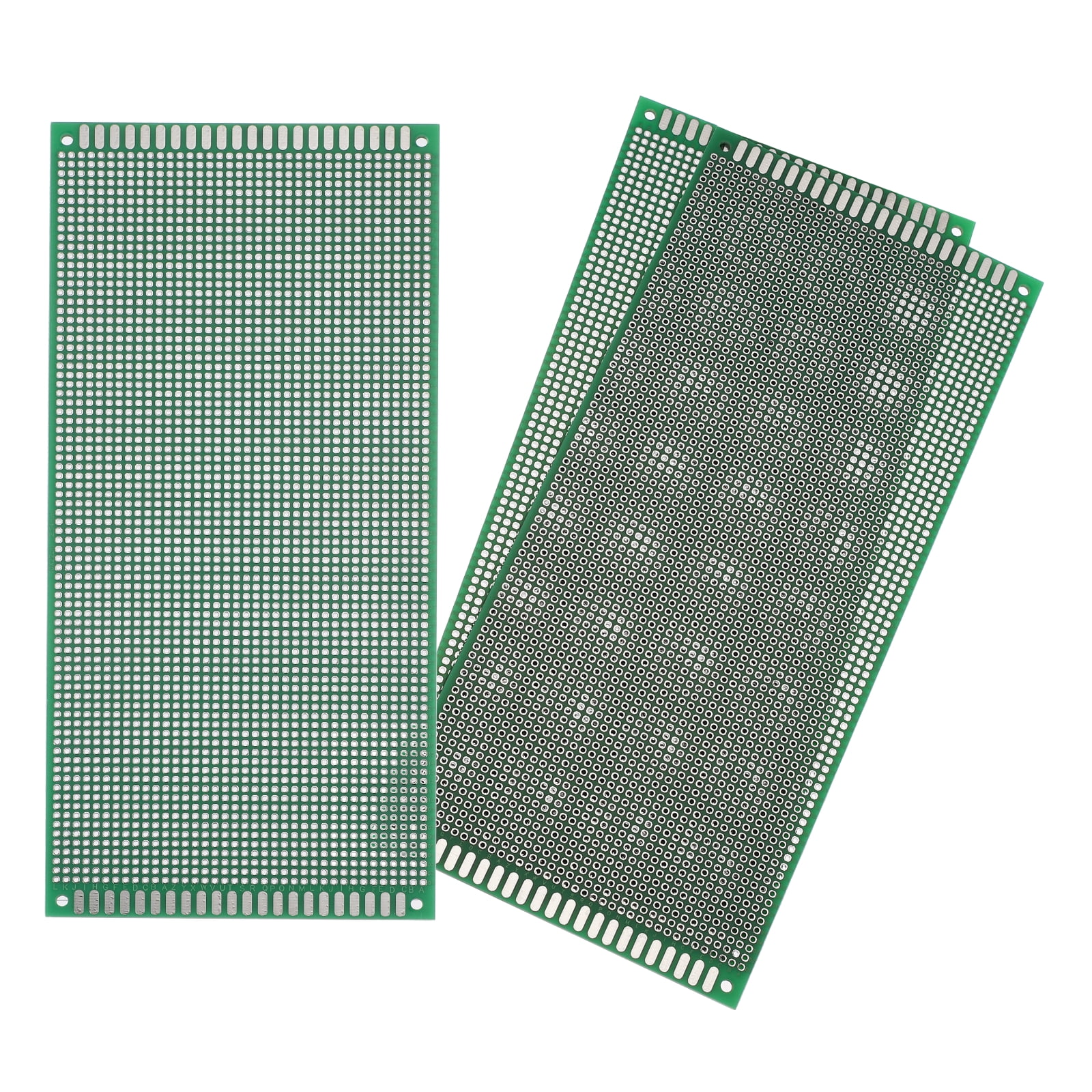 Uxcell 3Pcs Breadboard Solderable 220mm x 100mm Green Circuit PCB Board Double Sided Tin-Plated PCB Prototype Board for Electronics Prototyping, DIY Circuits Projects