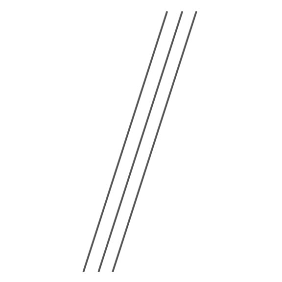 Uxcell 3Pcs Carbon Fiber Rods, 3mm Dia 508mm Length 1/8"x20" Solid Matte Round Bar Pole for RC Airplane Cars Model Kite Wing Tube Quadcopter Arm DIY Craft, Black