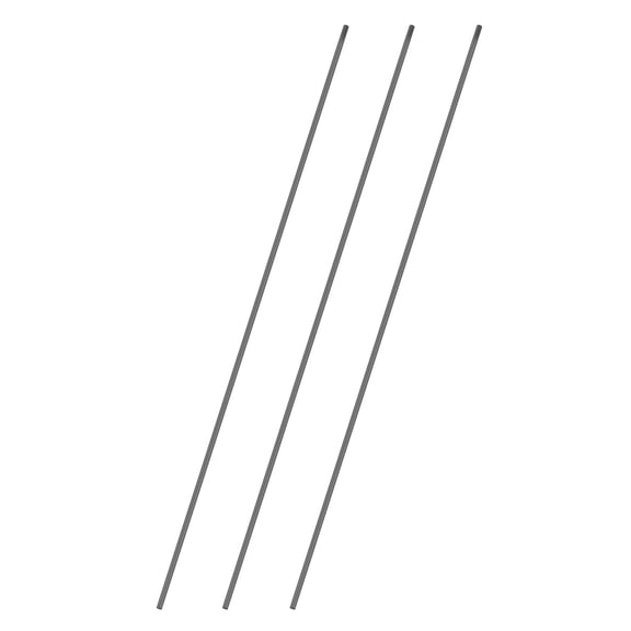Uxcell 3Pcs Carbon Fiber Rods, 4mm Dia 508mm Length 0.16"x20" Solid Matte Round Bar Pole for RC Airplane Cars Model Kite Wing Tube Quadcopter Arm DIY Craft, Black