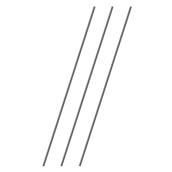 Uxcell 3Pcs Carbon Fiber Rods, 5mm Dia 508mm Length 3/16"x20" Solid Matte Round Bar Pole for RC Airplane Cars Model Kite Wing Tube Quadcopter Arm DIY Craft, Black