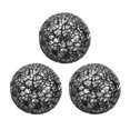 thumbnail image 1 of Uxcell 3Pcs Decorative Glass Balls 2.36 Inch Orbs Centerpiece Balls Mosaic Glass Ball Sphere for Decor Bowls Vases Dining Table Party, Silver Black, 1 of 5
