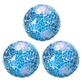 thumbnail image 1 of Uxcell 3Pcs Decorative Glass Balls 3.15 inch Orbs Centerpiece Balls Mosaic Glass Balls for Decor Bowls, Bright Blue, 1 of 5