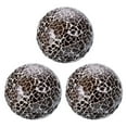 thumbnail image 1 of Uxcell 3Pcs Decorative Glass Balls 3.15 inch Orbs Centerpiece Balls Mosaic Glass Balls for Decor Bowls, Brown, 1 of 5
