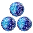 thumbnail image 1 of Uxcell 3Pcs Decorative Glass Balls 3.15 inch Orbs Centerpiece Balls Mosaic Glass Balls for Decor Bowls, Deep Blue, 1 of 5