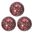 thumbnail image 1 of Uxcell 3Pcs Decorative Glass Balls 3.15 inch Orbs Centerpiece Balls Mosaic Glass Balls for Decor Bowls, Red, 1 of 5