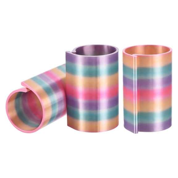 Uxcell 3Pcs Diamond Art Painting Canvas Holder, Diamond Art Storage Rolls Anti-Roll Canvas Rings Organizer Painting Roller Bracket 3D Printing for DIY Craft Tool Accessories, Rainbow