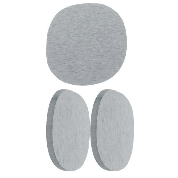 Uxcell 3Pcs Diatomaceous Coasters, 3.9 x 3.9" Natural Instant Drying Water Absorbing Stone Tray Diatomaceous Coasters Set of 3 for Desk Cups Drinks Cosmetic Bottles Soap, Medium Gray