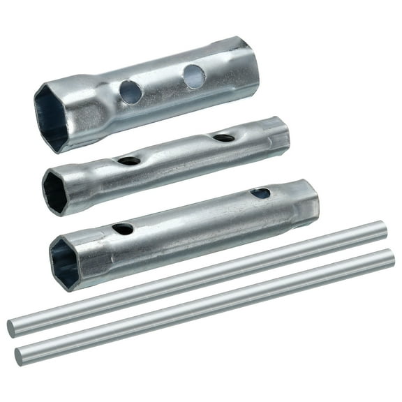 Uxcell 3Pcs Dual-Ended Wrench Socket Spark Plug Spanner Set (16/18mm, 10/12mm, 8/10mm)