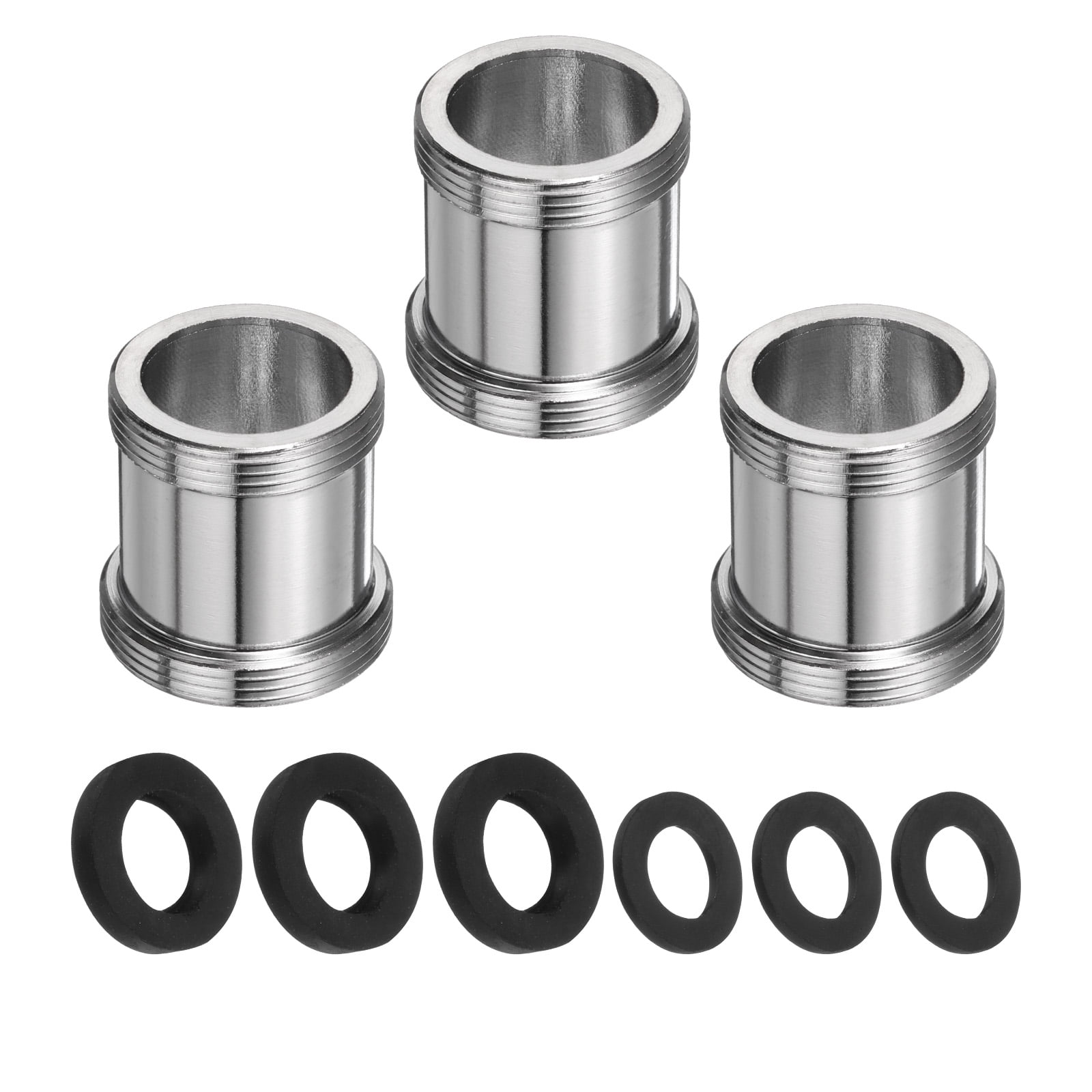 Uxcell 3Pcs Faucet Adapter Kit, Male M22mm to Male M24mm Kitchen Sink ...