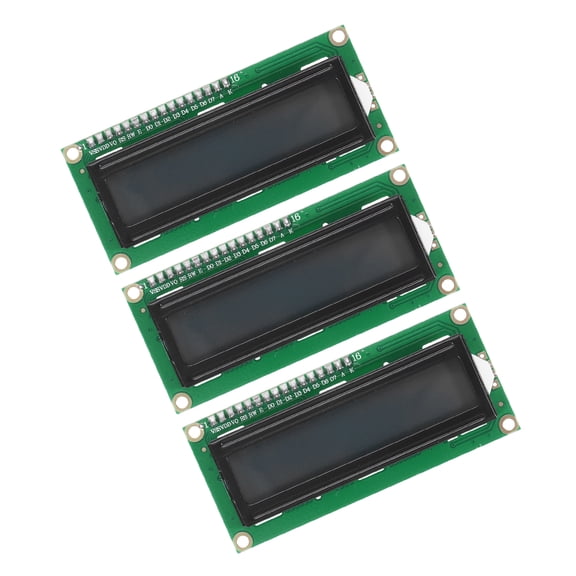 Uxcell 3Pcs IIC LCD 1602 Serial Display Module 5V, Grey Display Screen Backlight 16x2 LCD Module Interface Adapter