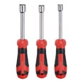 thumbnail image 1 of Uxcell 3Pcs SAE Nut Driver 3/8"-1/2" Bit Driver Socket Screwdriver Non-slip Handle, 1 of 6