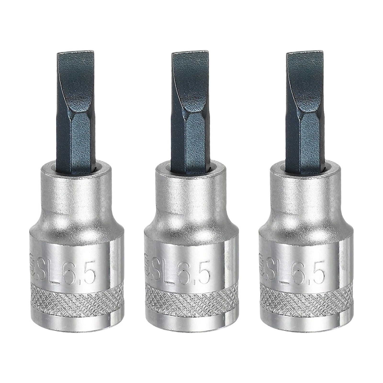 Uxcell 3Pcs Slotted Bit Socket 3/8