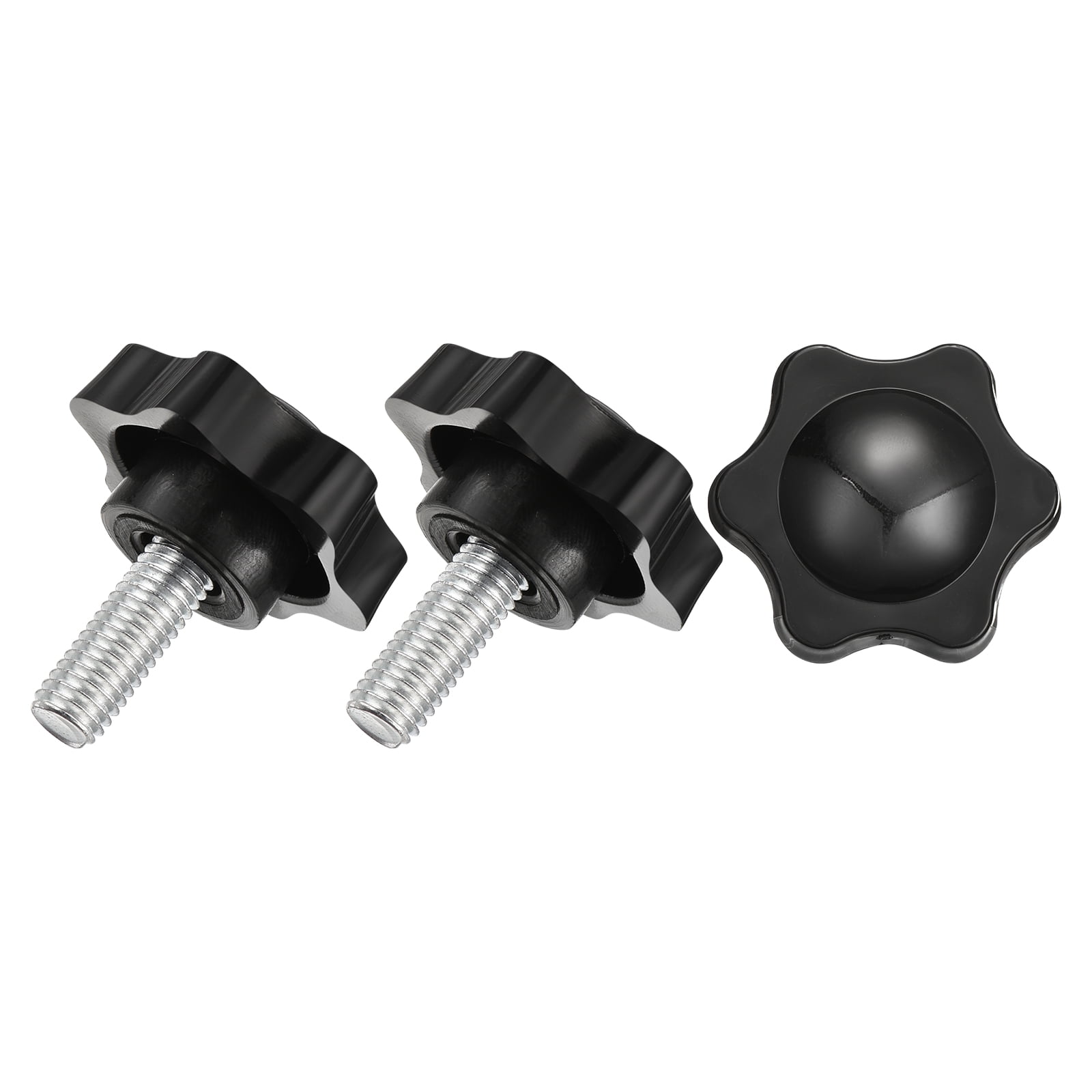 Uxcell 3 PCS Black Plastic Ball Lever Knob - M8 Bore, 32mm Diameter, For Lathe & Machinery - View #12