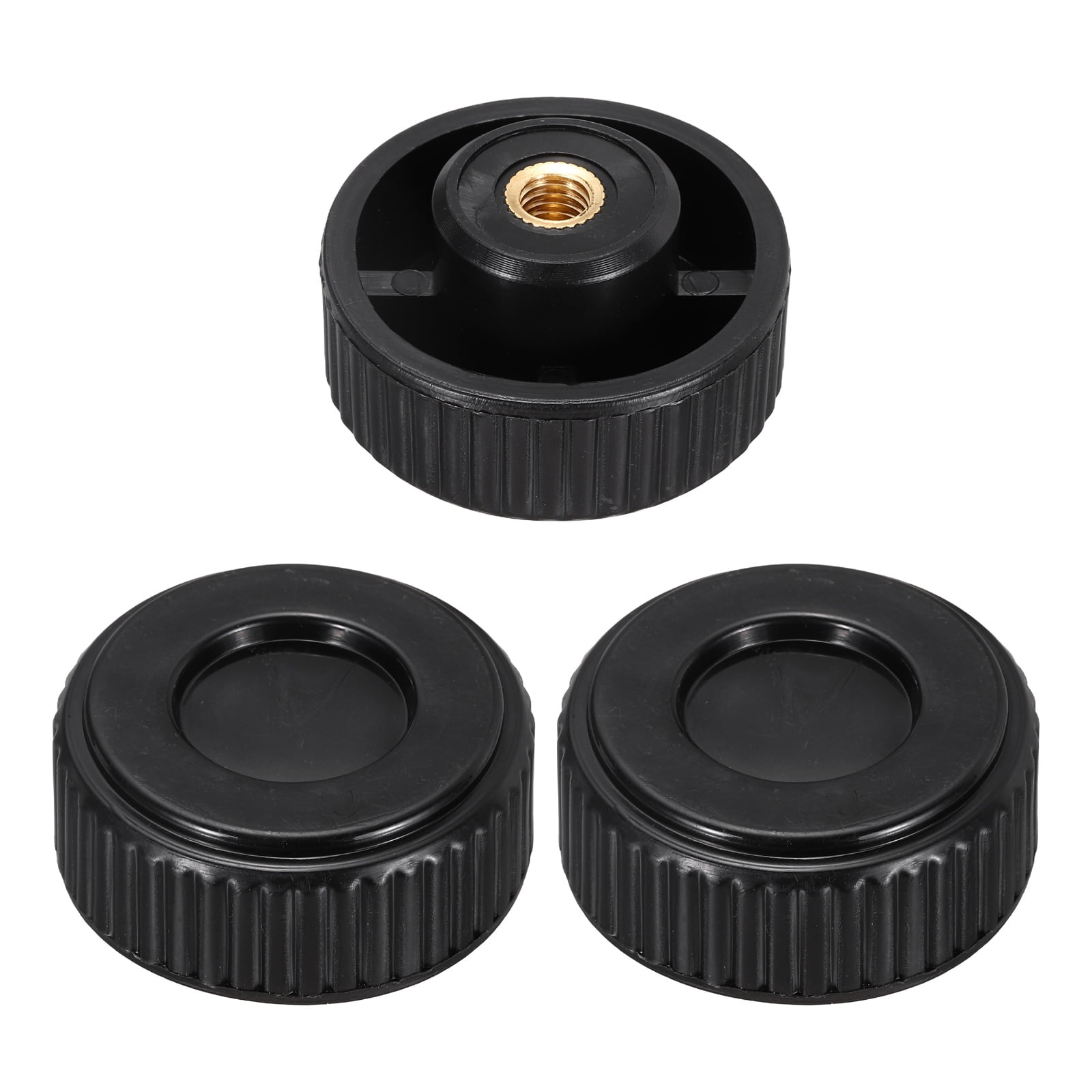 Small Threaded Knobs Uxcell 3Pcs Straight Knurled Knobs Knobs M8 Female Thread 38mm Head ...