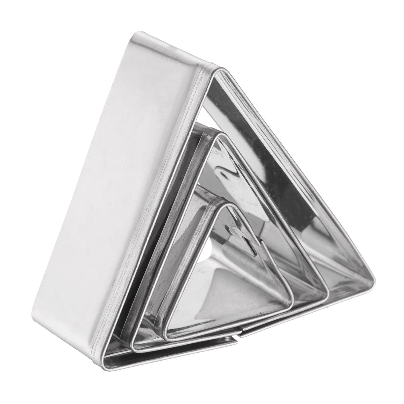 Triangle Cutter Uxcell 3Pcs Triangle Cookie Cutters Set Assorted Sizes Stainless Steel ...