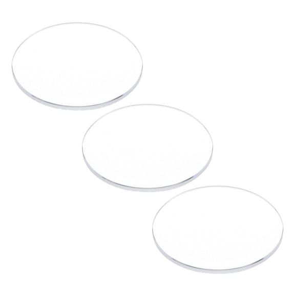 Uxcell 3Pcs Watch Glass Lens 29.5mm Dia 1.5mm Thickness Single Dome Round Clear Crystal Lens Watch Replacement Parts