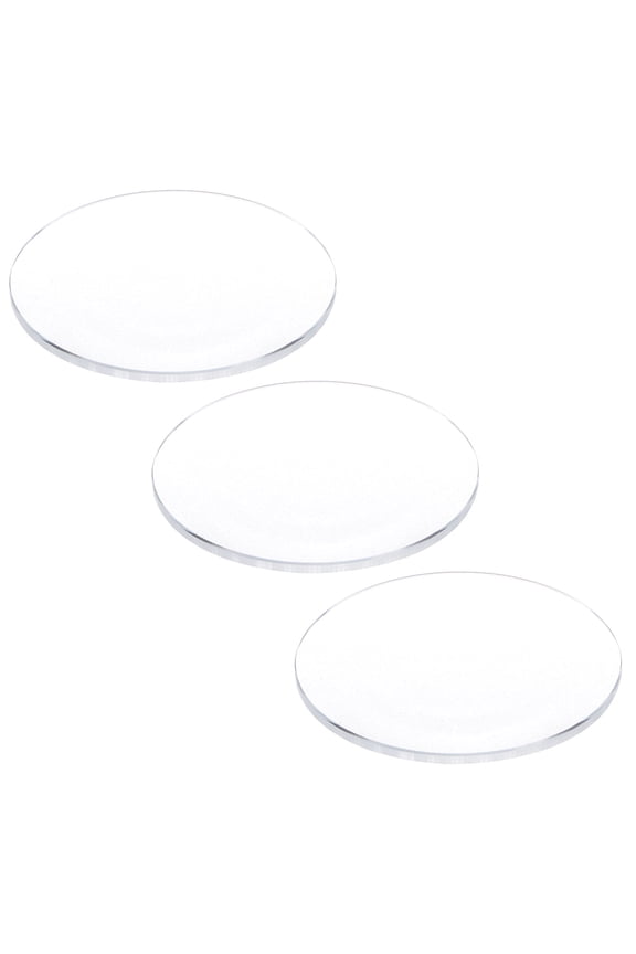 3Pcs Watch Glass Lens 34mm Dia 1.5mm Thickness Single Dome Round Clear Crystal Lens Watch Replacement Parts