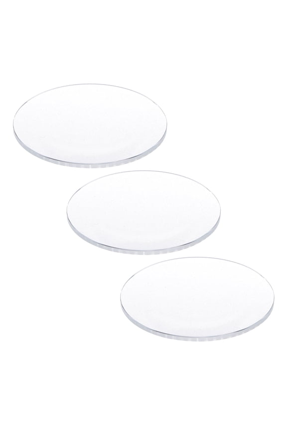 3Pcs Watch Glass Lens 35mm Dia 1.5mm Thickness Single Dome Round Clear Crystal Lens Watch Replacement Parts