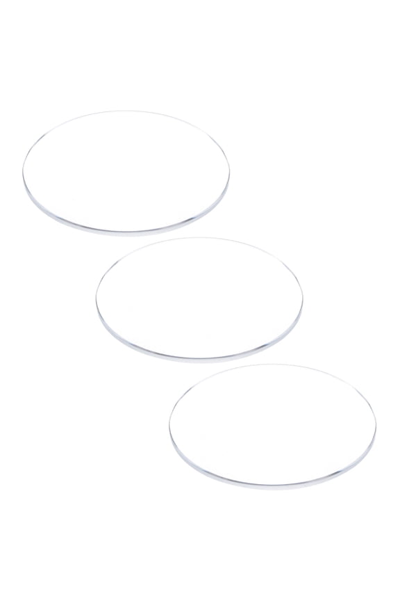 3Pcs Watch Glass Lens 38.5mm Dia 1.5mm Thickness Single Dome Round Clear Crystal Lens Watch Replacement Parts