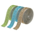 thumbnail image 1 of Uxcell 3Roll 1 Yard 8mm Self Adhesive Crystal Rhinestone Ribbon for Crafts Project, Lake Blue,Light Yellow,Light Green, 1 of 5